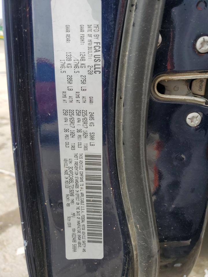 2020 Dodge Journey Se VIN: 3C4PDCAB5LT219208 Lot: 58223585