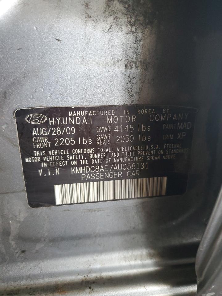2010 Hyundai Elantra Touring Gls VIN: KMHDC8AE7AU058131 Lot: 55172355