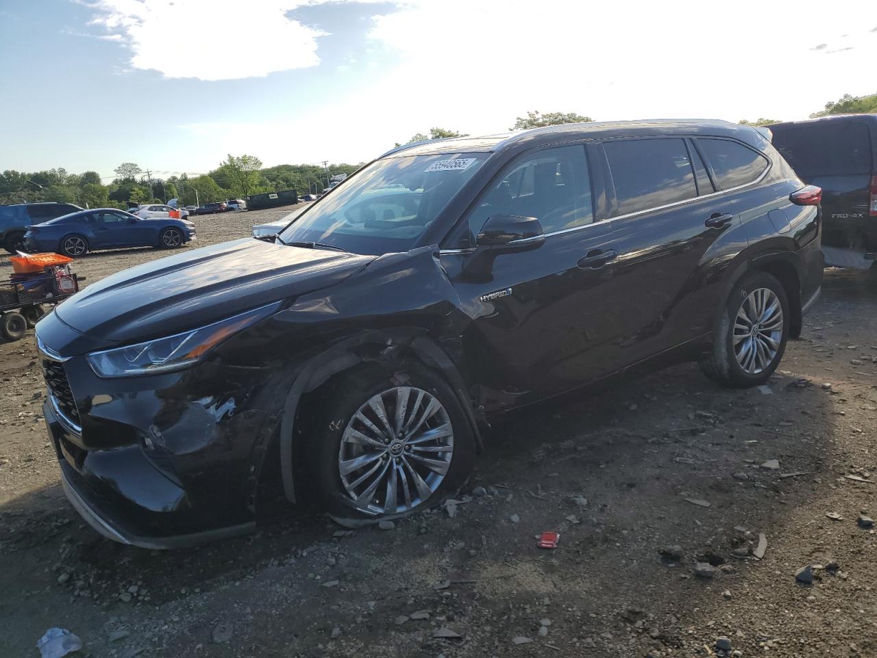 2020 Toyota Highlander Hybrid Platinum en Venta en Baltimore, MD - Front End