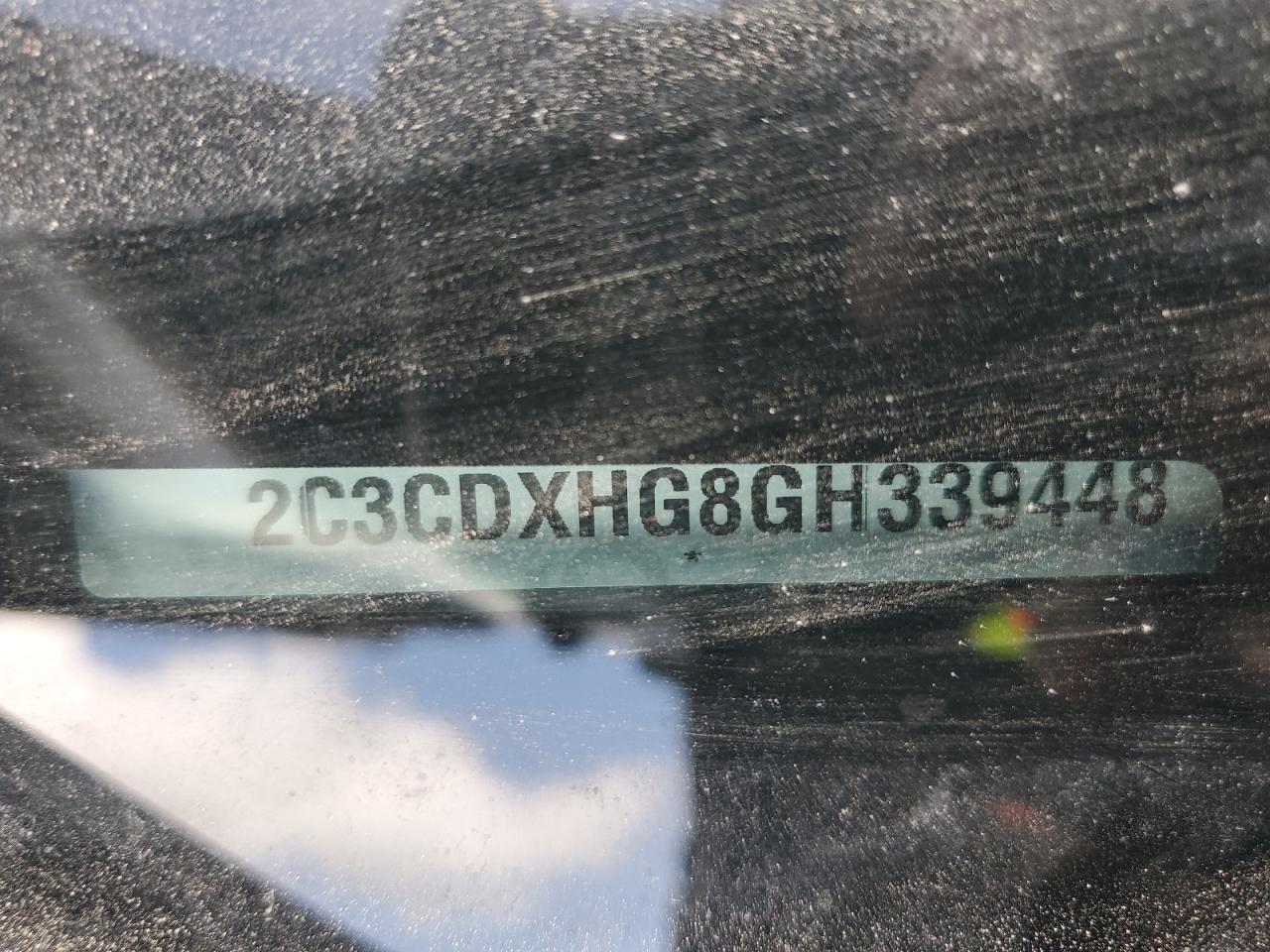 2016 Dodge Charger Sxt VIN: 2C3CDXHG8GH339448 Lot: 58754785