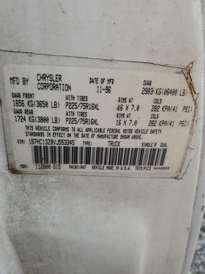 1997 Dodge Ram 1500 VIN: 1B7HC13Z8VJ553345 Lot: 56321445