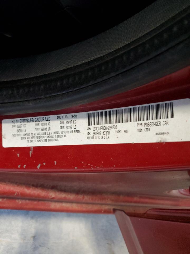 2010 Dodge Avenger Sxt VIN: 1B3CC4FB3AN209730 Lot: 63873825