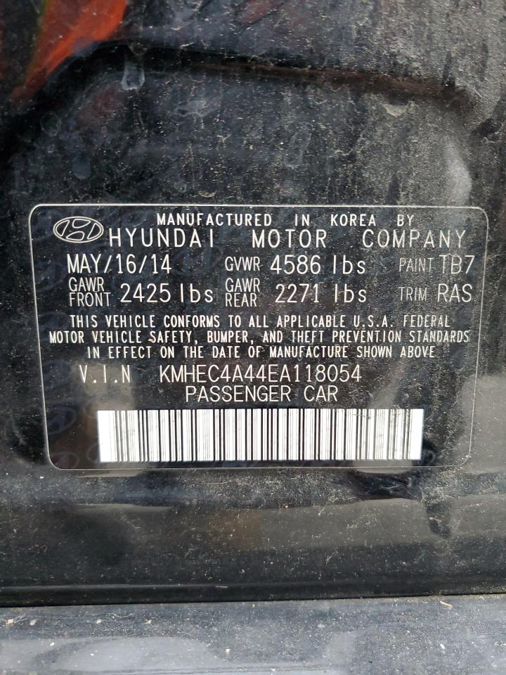 2014 Hyundai Sonata Hybrid VIN: KMHEC4A44EA118054 Lot: 56722615