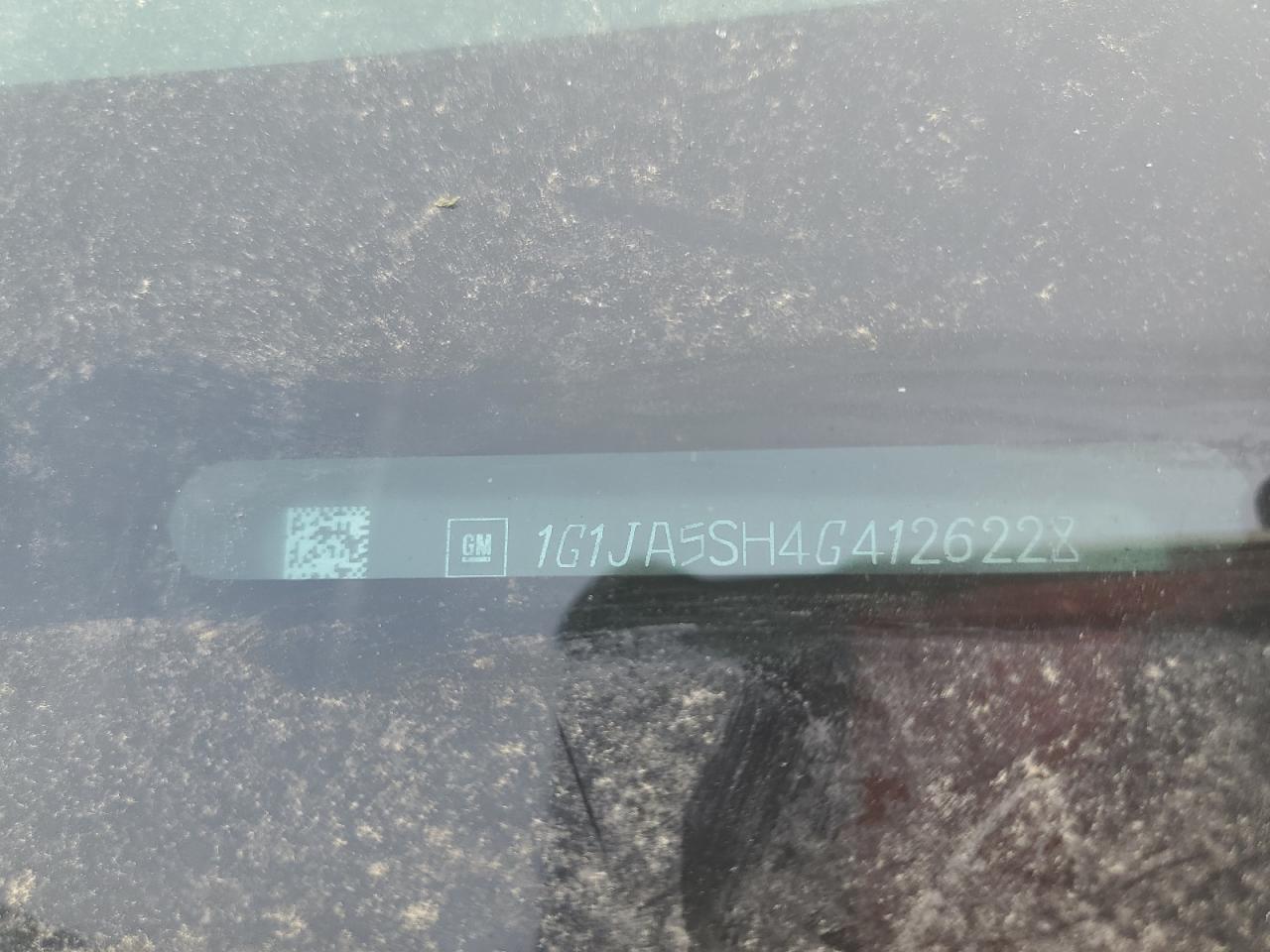 1G1JA5SH4G4126228 CHEVROLET SONIC 2016