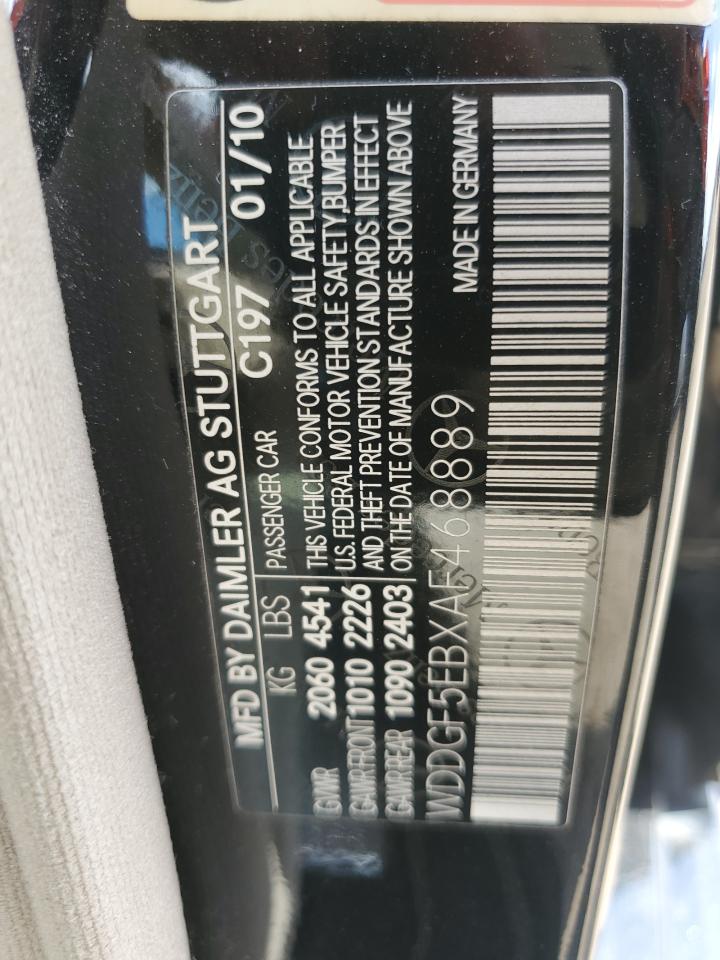 2010 Mercedes-Benz C 300 VIN: WDDGF5EBXAF468889 Lot: 56470895