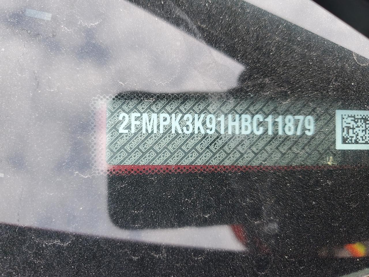 2017 Ford Edge Titanium VIN: 2FMPK3K91HBC11879 Lot: 55967345