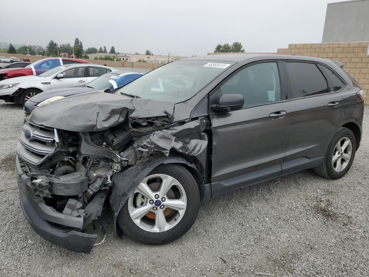 2017 Ford Edge Se იყიდება Mentone-ში, CA - Front End