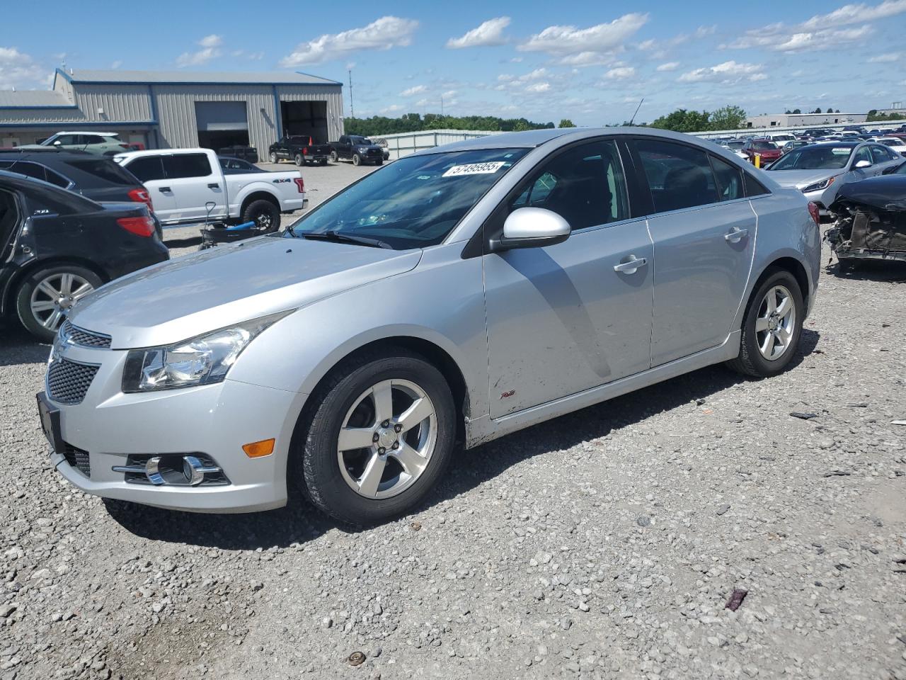 2014 Chevrolet Cruze Lt იყიდება Earlington-ში, KY - Hail