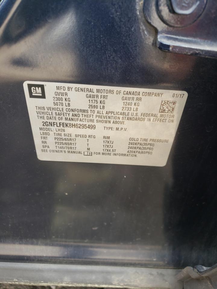2GNFLFEK8H6295499 CHEVROLET EQUINOX 2017