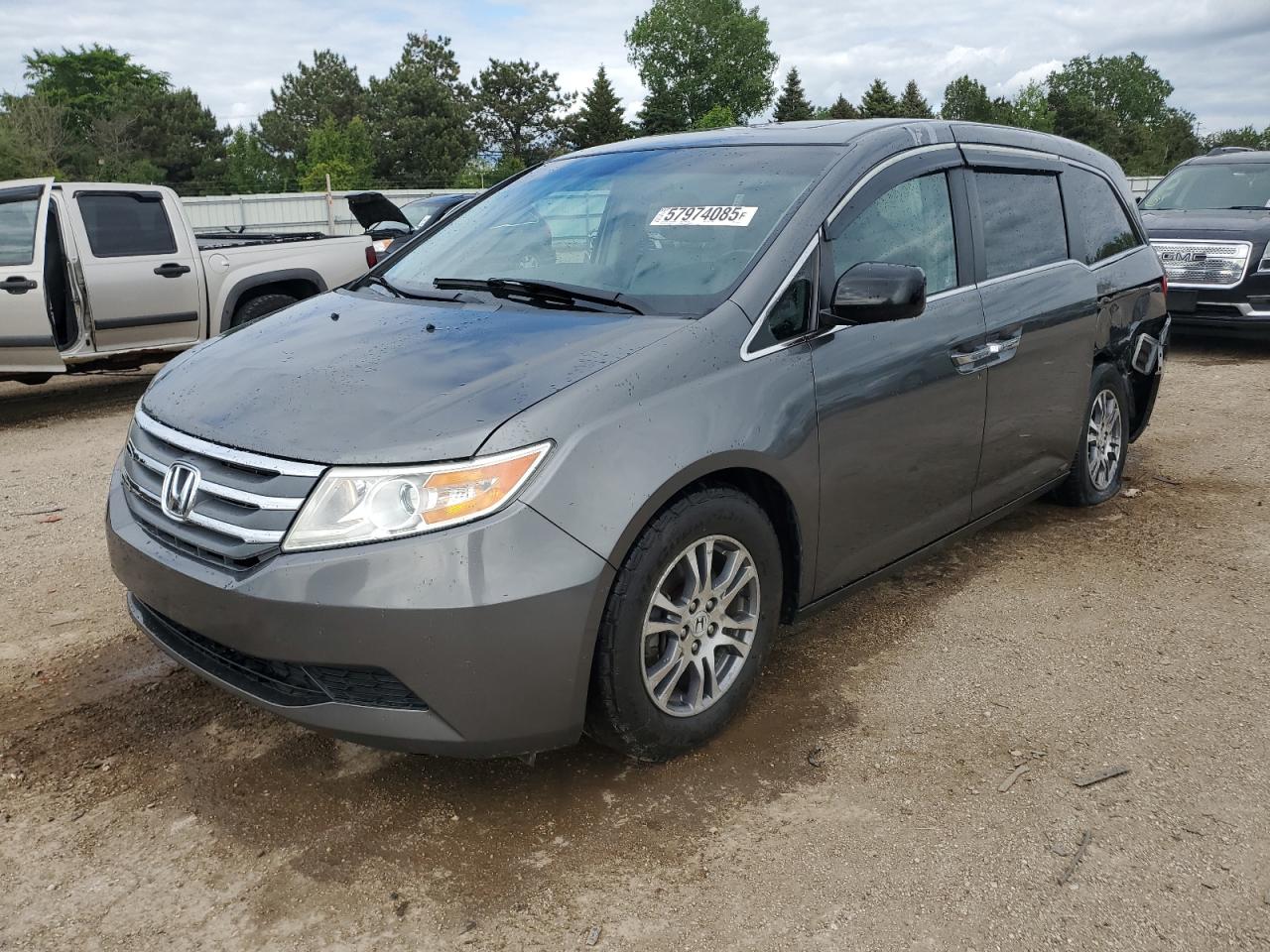 2011 Honda Odyssey Exl na sprzedaż w Elgin, IL - Side