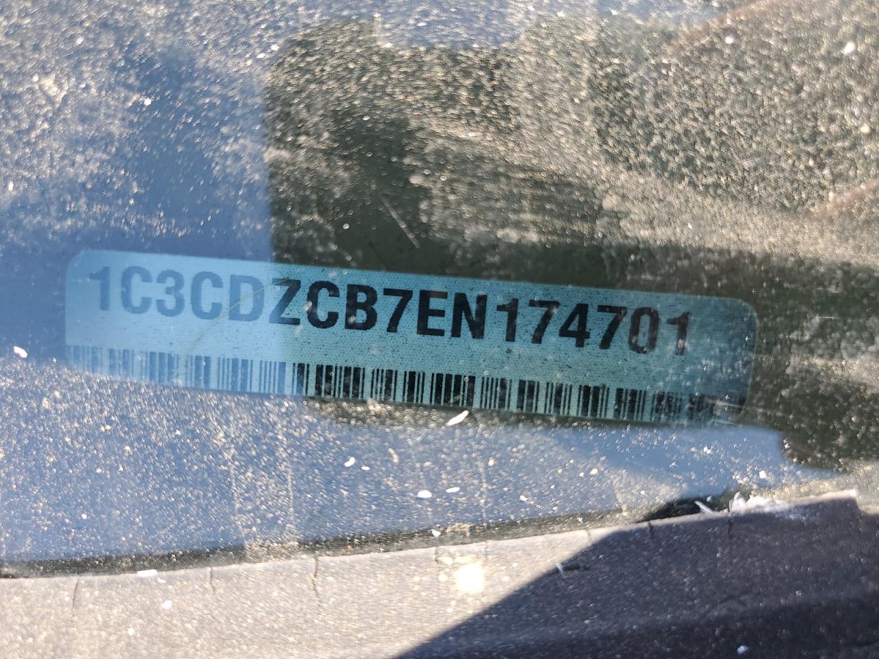 2014 Dodge Avenger Sxt VIN: 1C3CDZCB7EN174702 Lot: 58210685