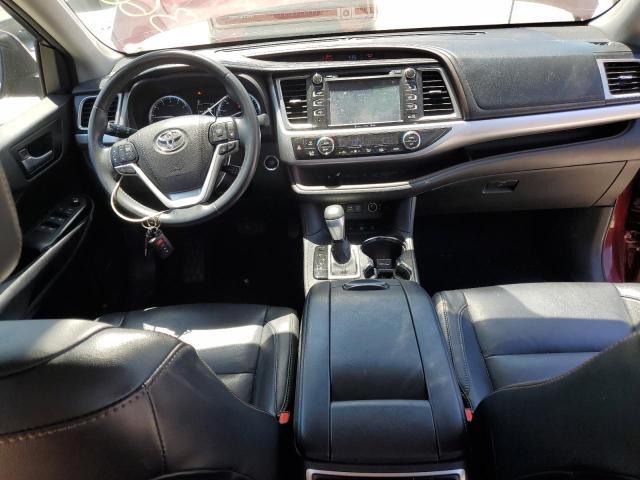  TOYOTA HIGHLANDER 2017 Красный