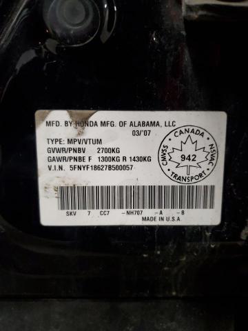 2007 HONDA PILOT EXL
