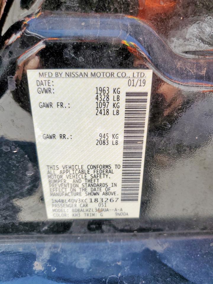 1N4BL4DV3KC183267 NISSAN ALTIMA 2019