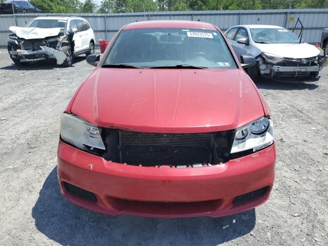 Sedans DODGE AVENGER 2012 Red