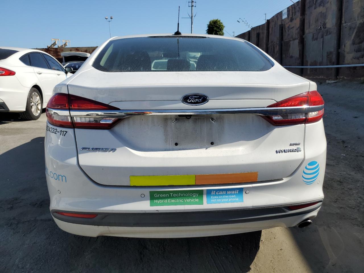 2017 Ford Fusion Se Hybrid VIN: 3FA6P0LU0HR409282 Lot: 54025015