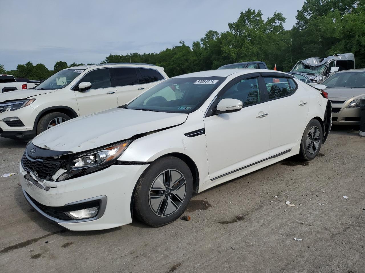 2011 Kia Optima Hybrid na sprzedaż w Ellwood City, PA - Rear End