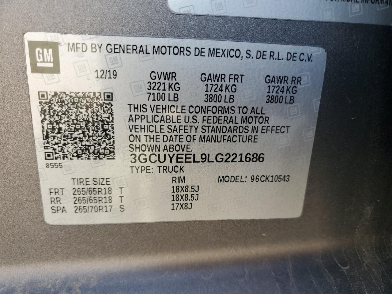 3GCUYEEL9LG221686 CHEVROLET ALL Models 2020