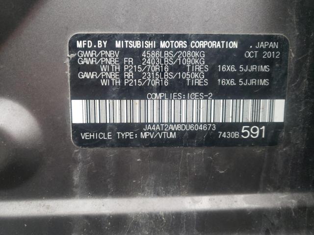 2013 MITSUBISHI OUTLANDER ES