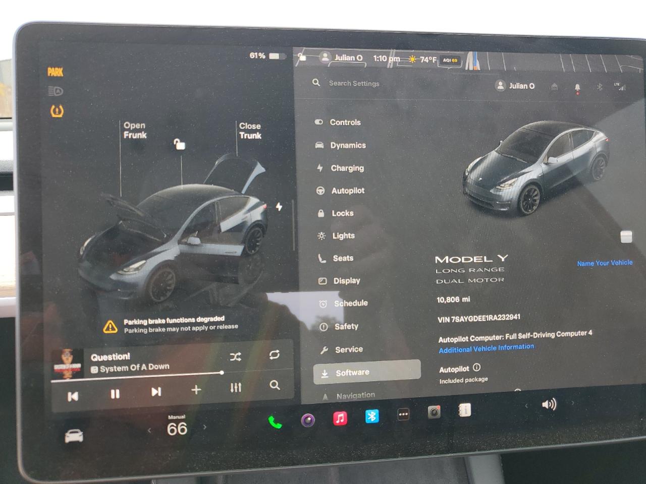 2024 Tesla Model Y VIN: 7SAYGDEE1RA232941 Lot: 58850175