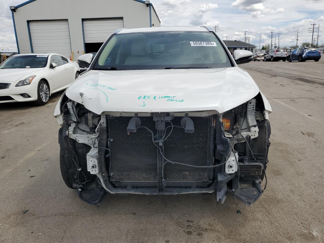 2014 Toyota Highlander Xle VIN: 5TDJKRFHXES065877 Lot: 56587385