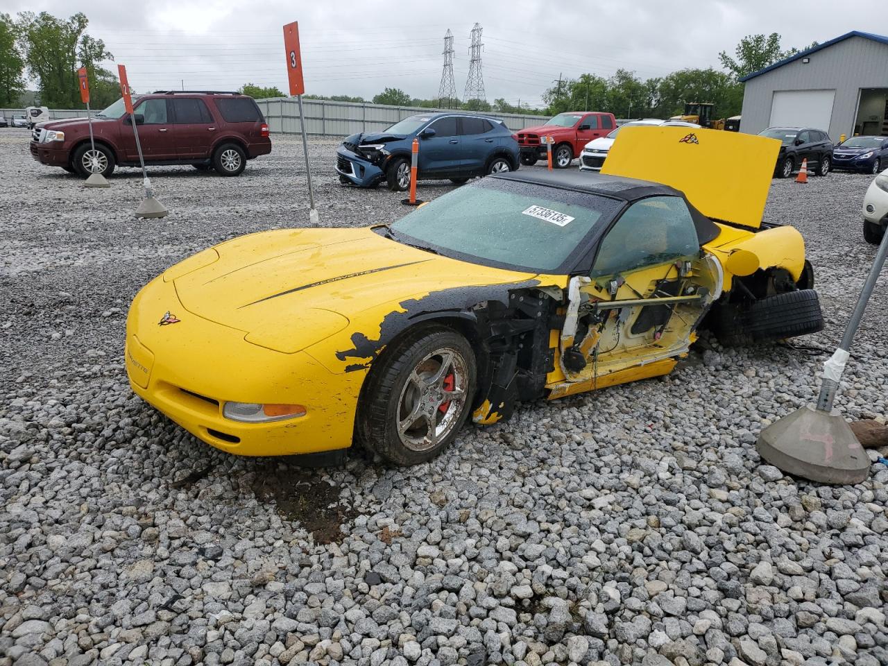 2002 Chevrolet Corvette на продаже в Barberton, OH - Front End