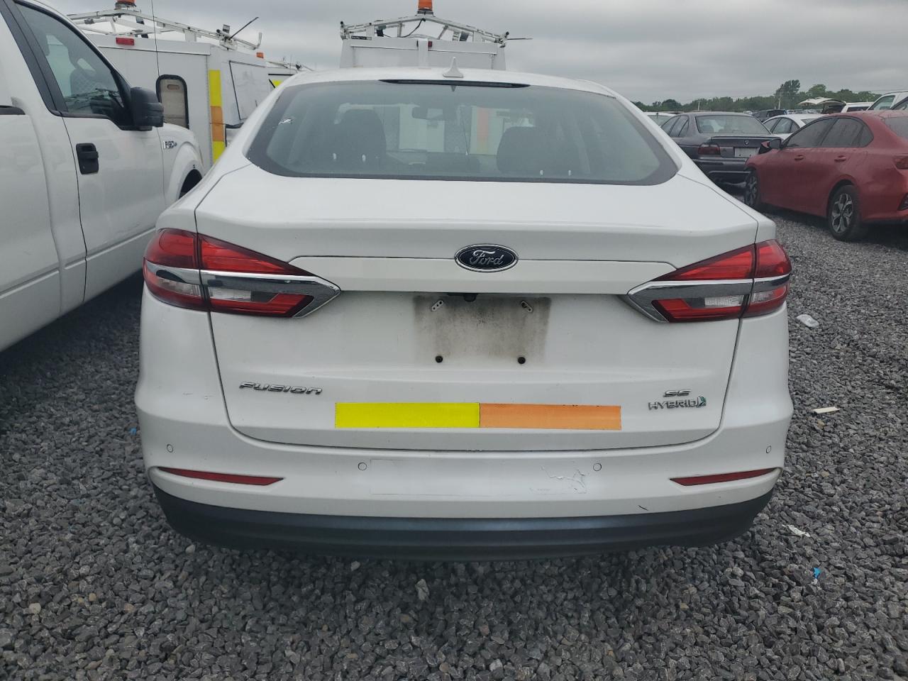 2019 Ford Fusion Se VIN: 3FA6P0LU6KR124920 Lot: 54037685