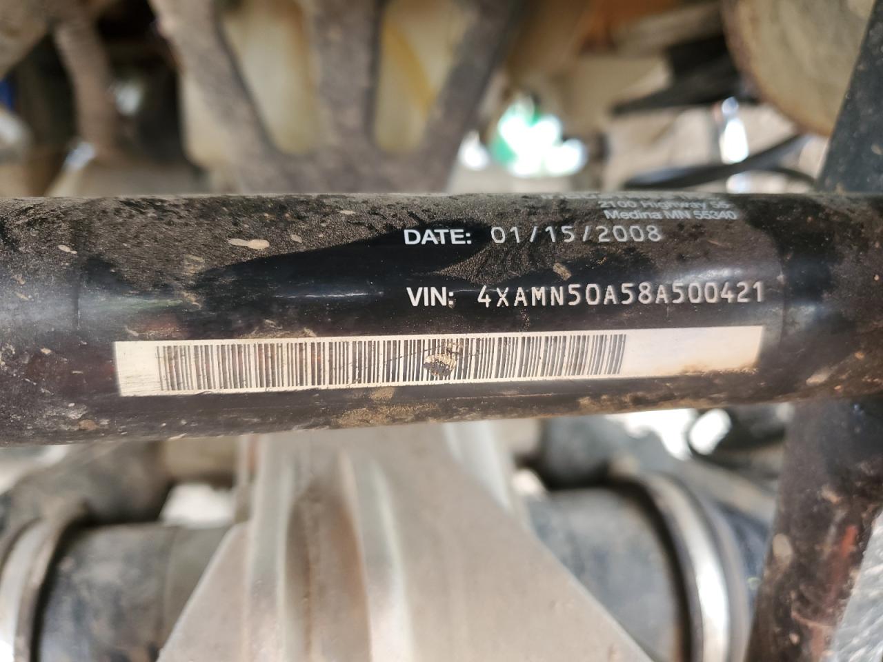 2008 Polaris Sportsman 500 Efi VIN: 4XAMN50A58A500421 Lot: 56454875