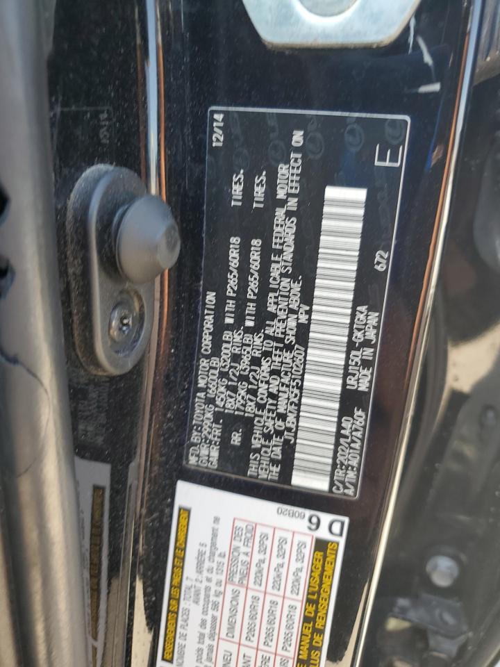2015 Lexus Gx 460 VIN: JTJBM7FX5F5102607 Lot: 56794815