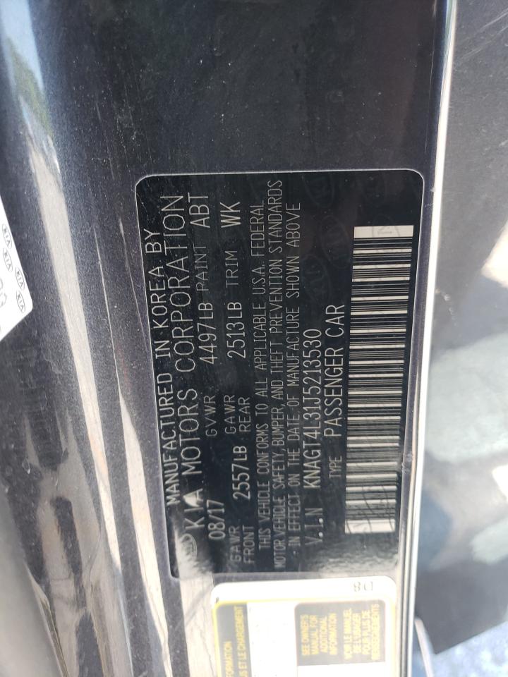 2018 Kia Optima Lx VIN: KNAGT4L31J5213530 Lot: 57887045