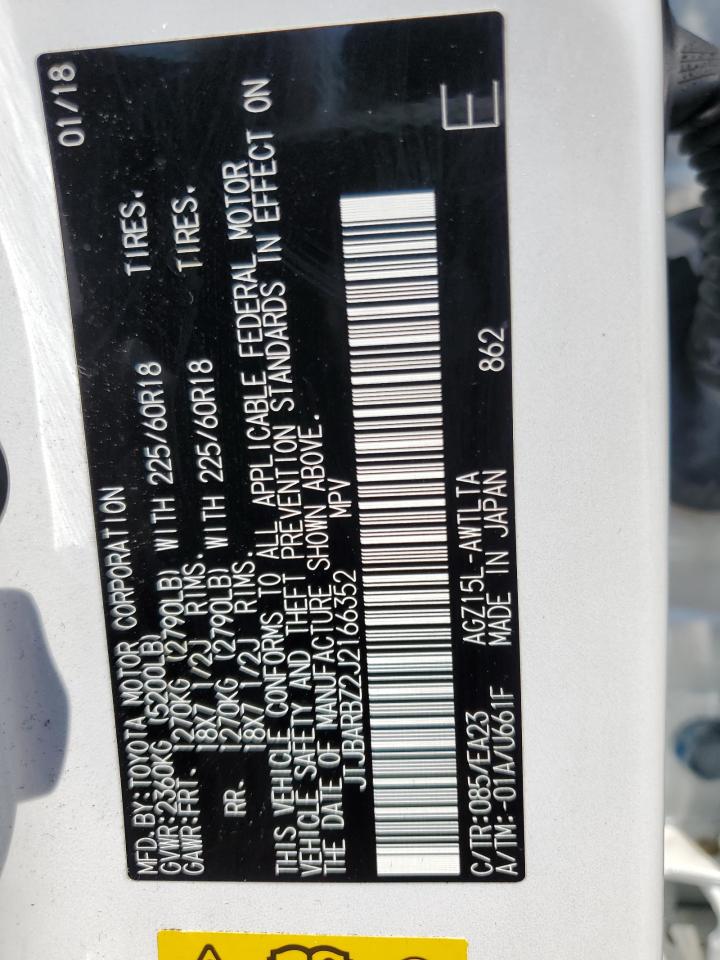 2018 Lexus Nx 300 Base VIN: JTJBARBZ2J2166352 Lot: 56542255