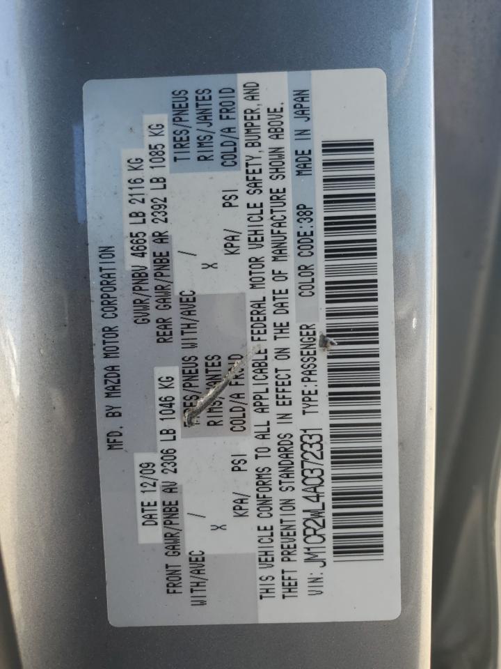 2010 Mazda 5 VIN: JM1CR2WL4A0372331 Lot: 56154925