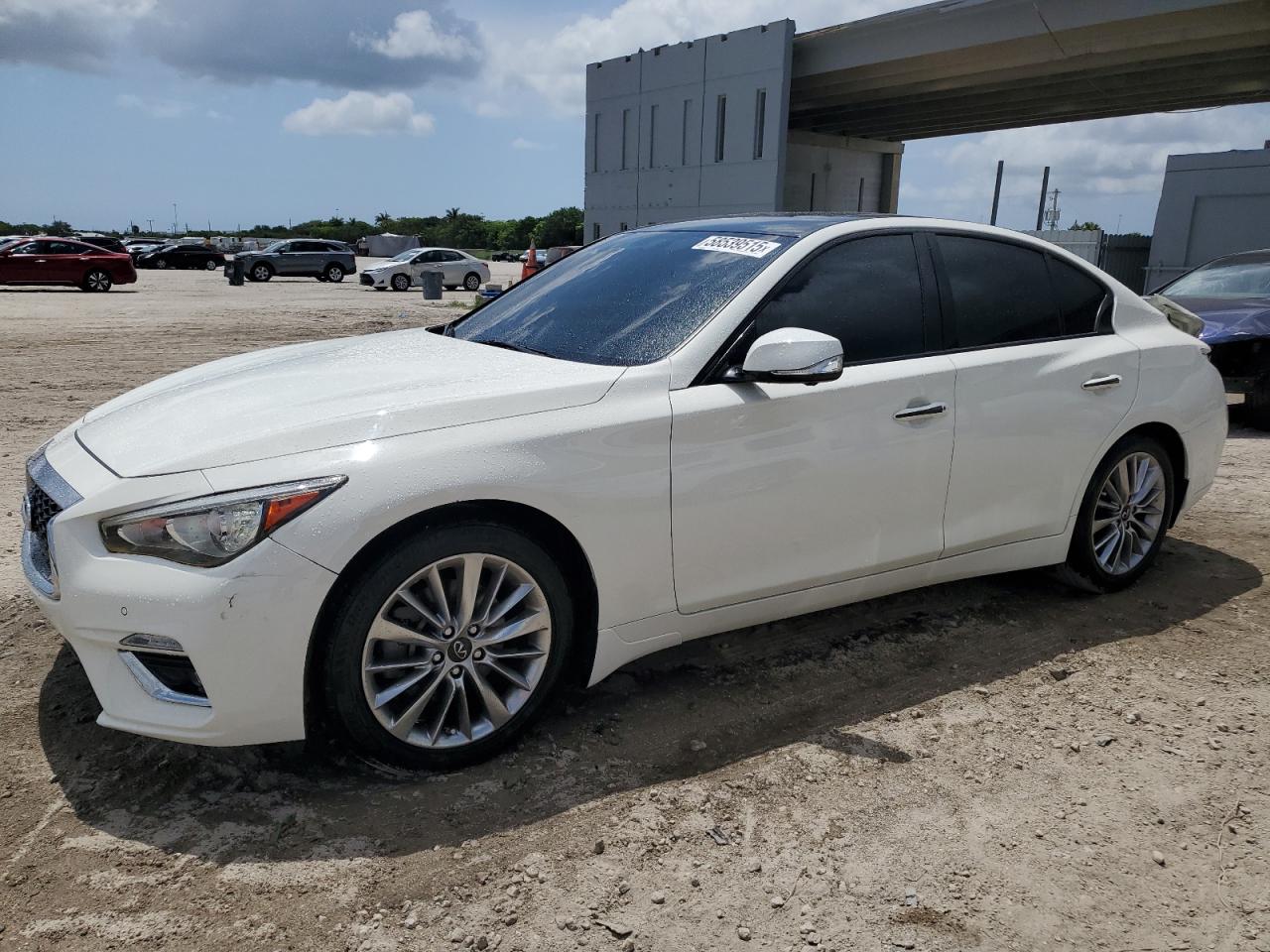 2021 Infiniti Q50 Luxe за продажба в West Palm Beach, FL - Rear End