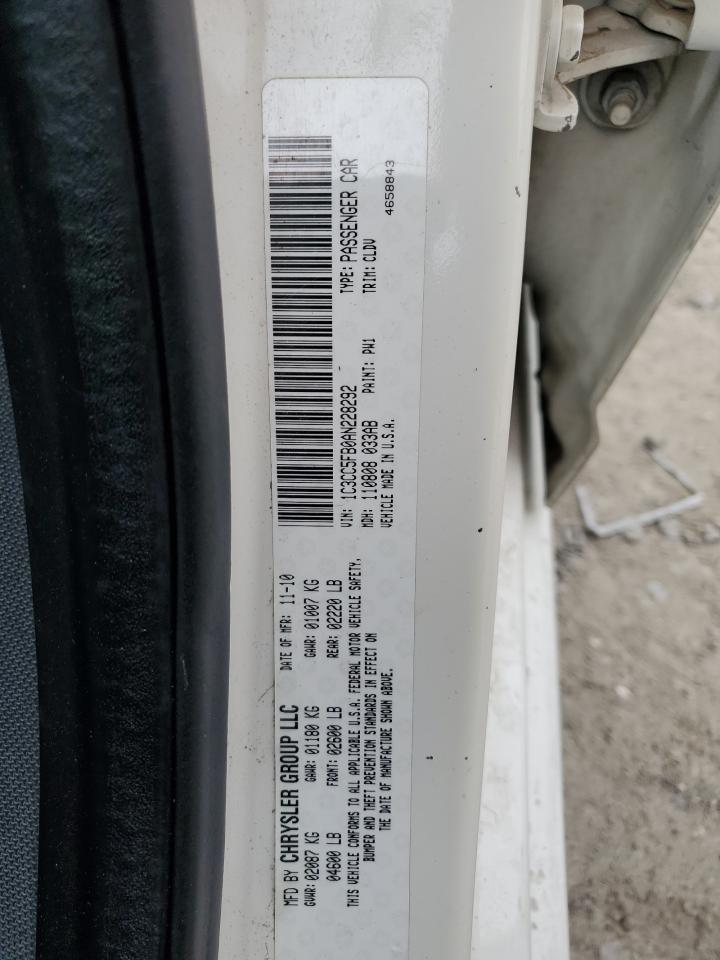 2010 Chrysler Sebring Limited VIN: 1C3CC5FB0AN228292 Lot: 55858575