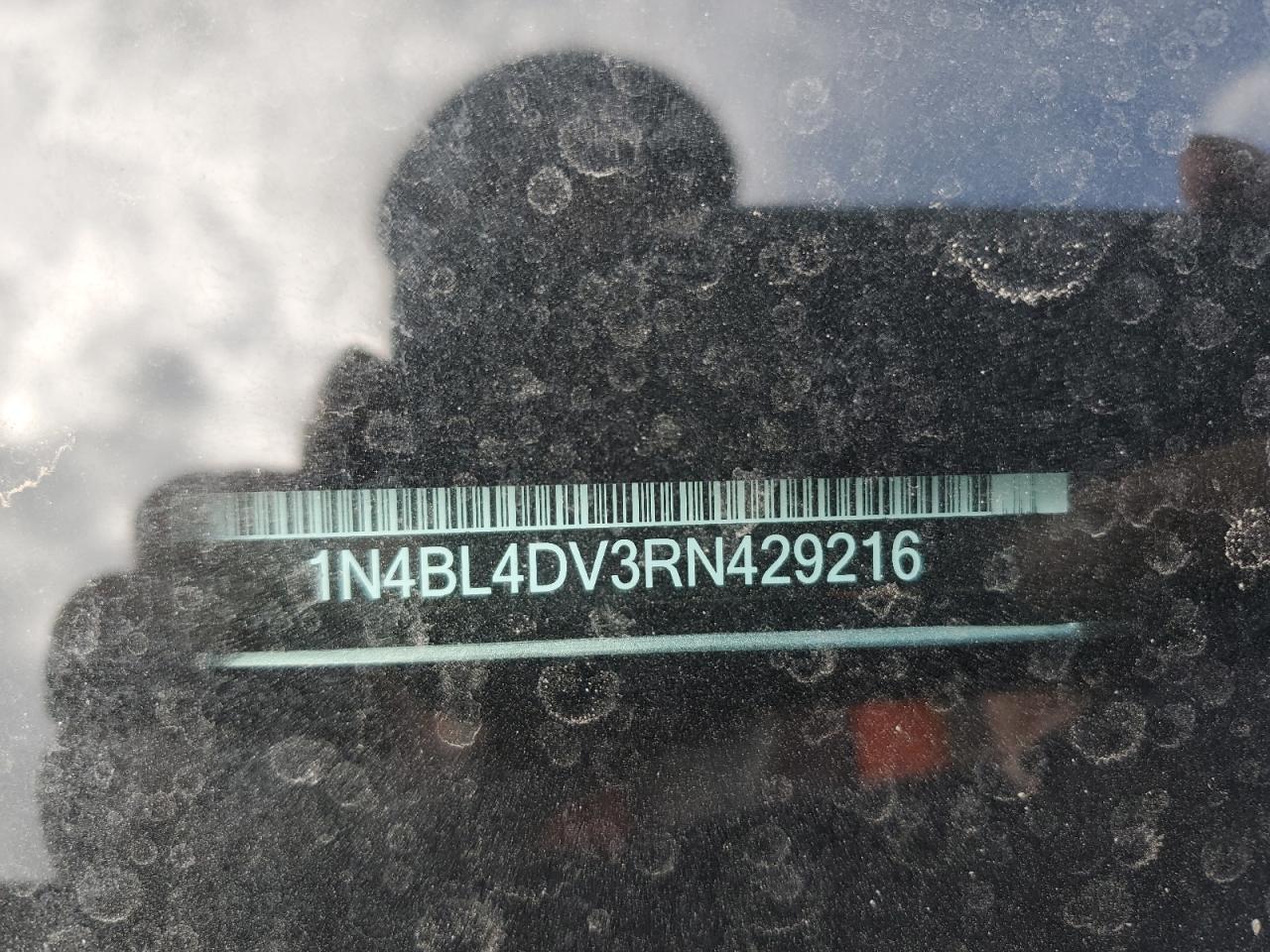 2024 Nissan Altima Sv VIN: 1N4BL4DV3RN429216 Lot: 53080845