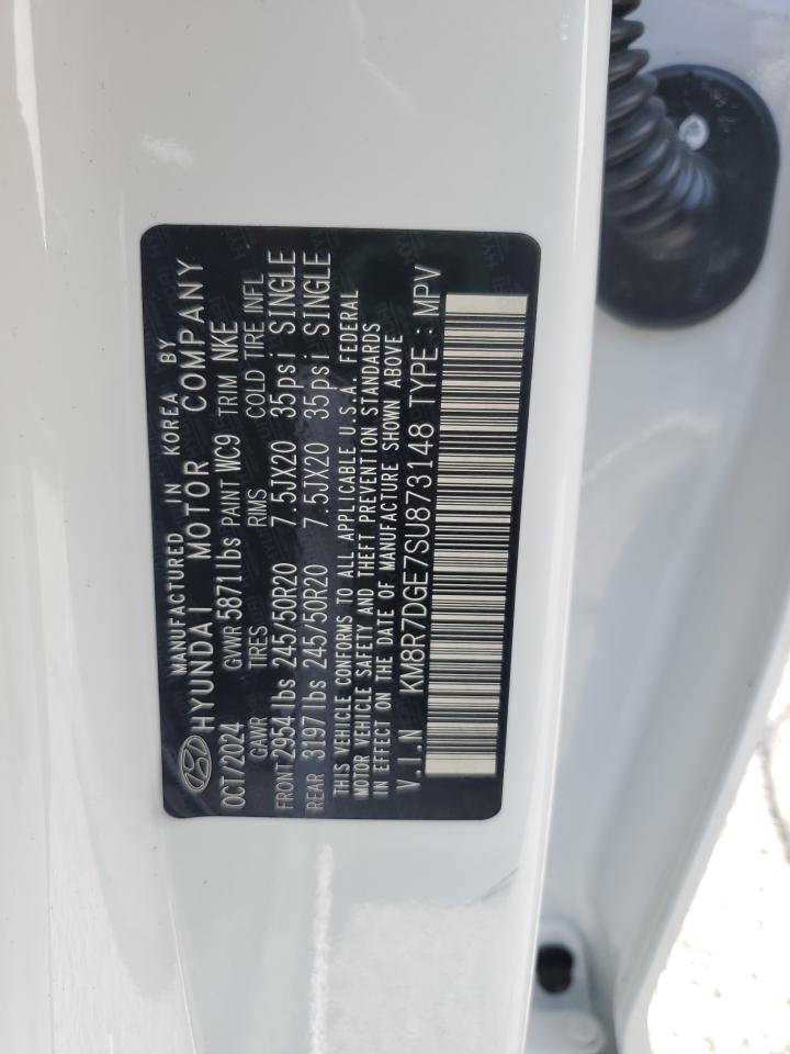 2025 Hyundai Palisade Calligraphy VIN: KM8R7DGE7SU873148 Lot: 57052415
