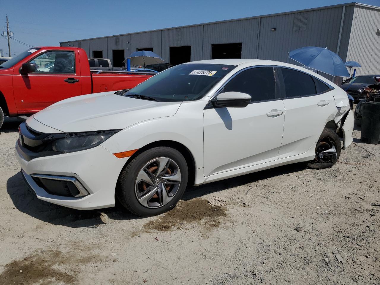 2020 Honda Civic Lx de vânzare în Jacksonville, FL - Rear End