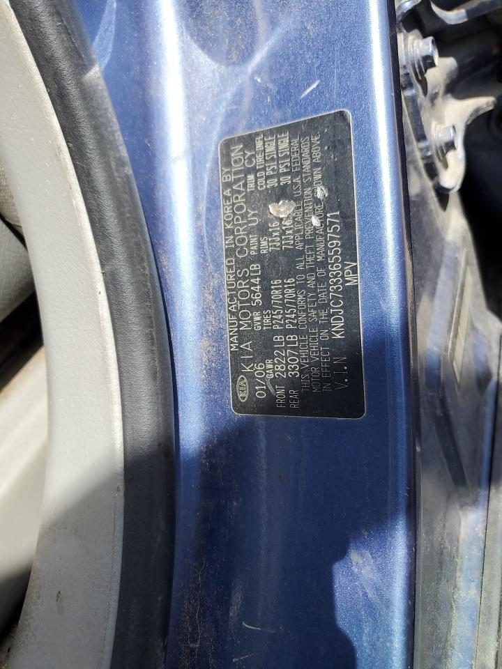 2006 Kia Sorento Ex VIN: KNDJC733365597571 Lot: 55494665
