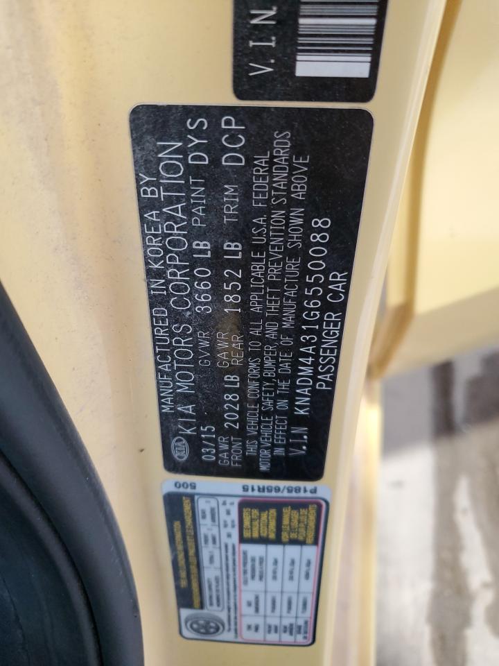 2016 Kia Rio Lx VIN: KNADM4A31G6550088 Lot: 56106885