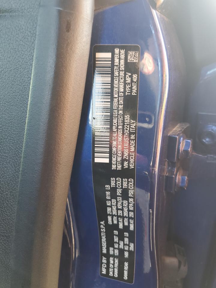 2017 Maserati Levante Sport VIN: ZN661XUS7HX221835 Lot: 56385715