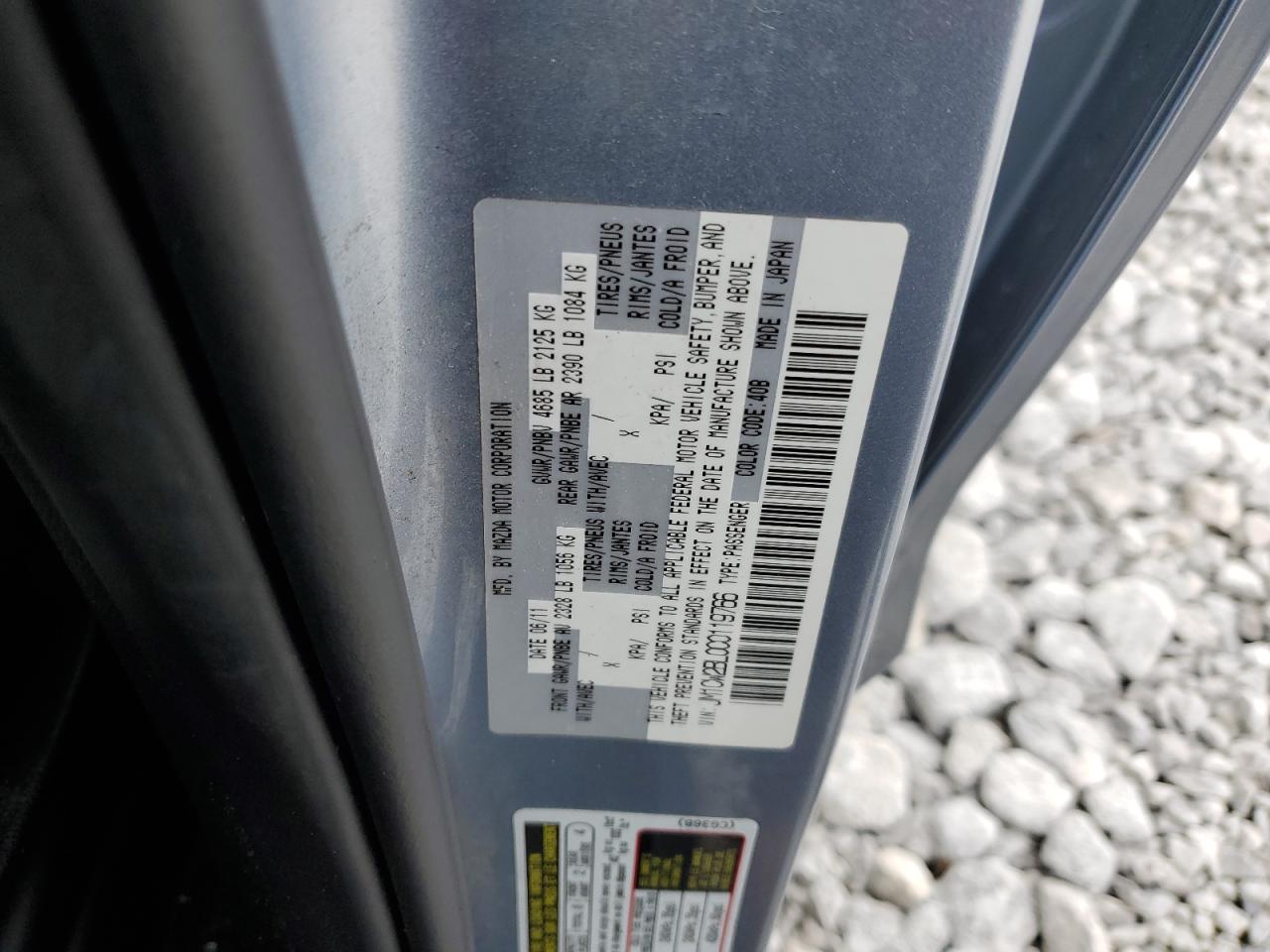 2012 Mazda 5 VIN: JM1CW2BL0C0119766 Lot: 56065995