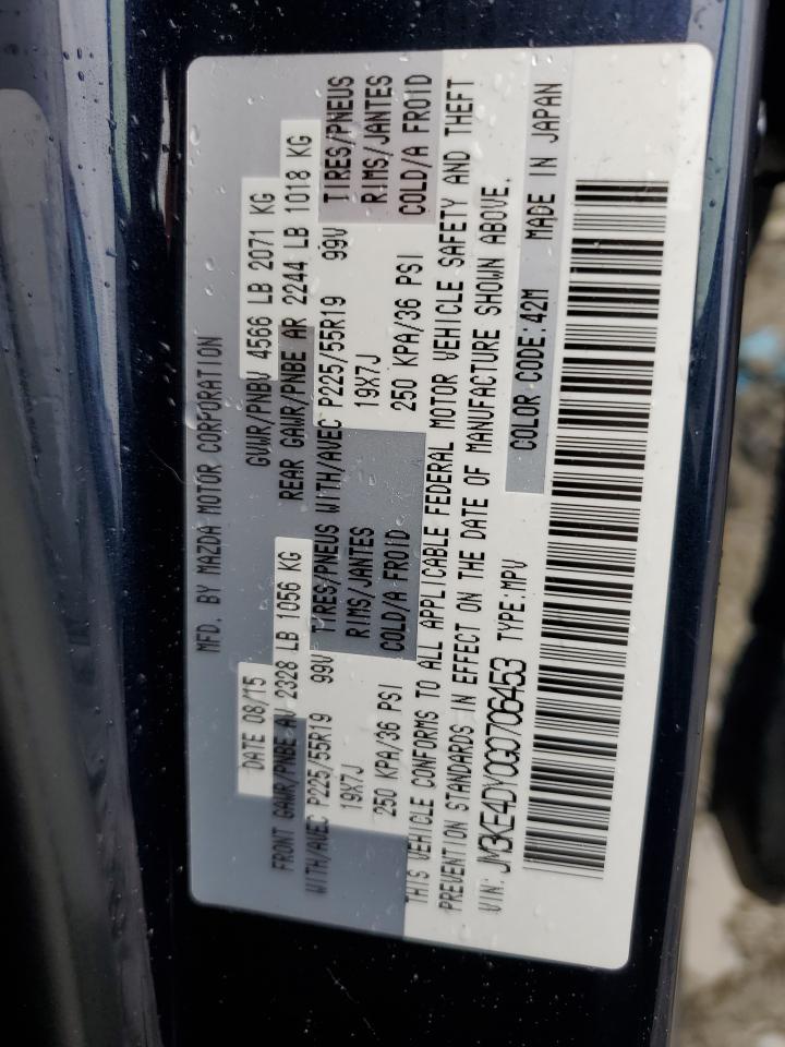 2016 Mazda Cx-5 Gt VIN: JM3KE4DY0G0706453 Lot: 56779985
