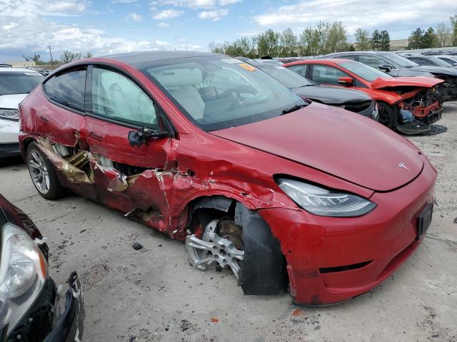  TESLA MODEL Y 2021 Czerwony