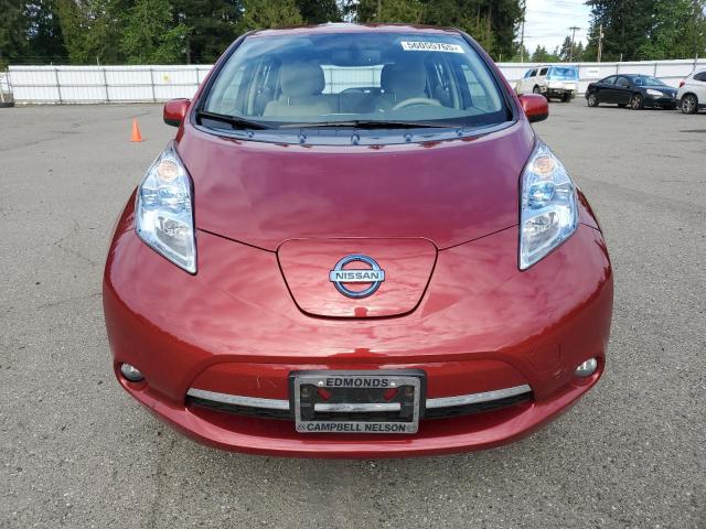  NISSAN LEAF 2012 Czerwony