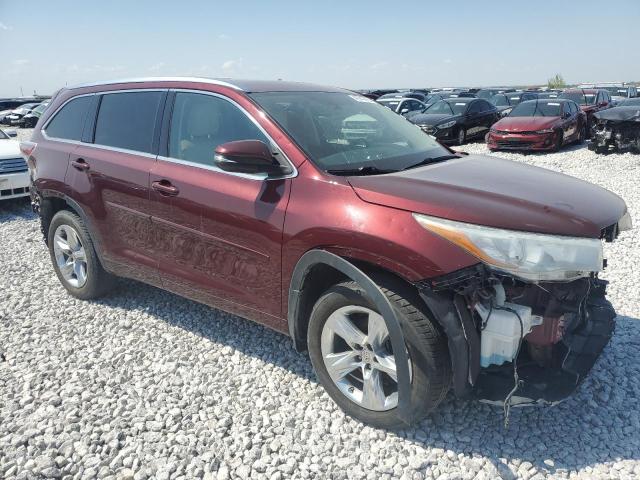  TOYOTA HIGHLANDER 2015 Czerwony
