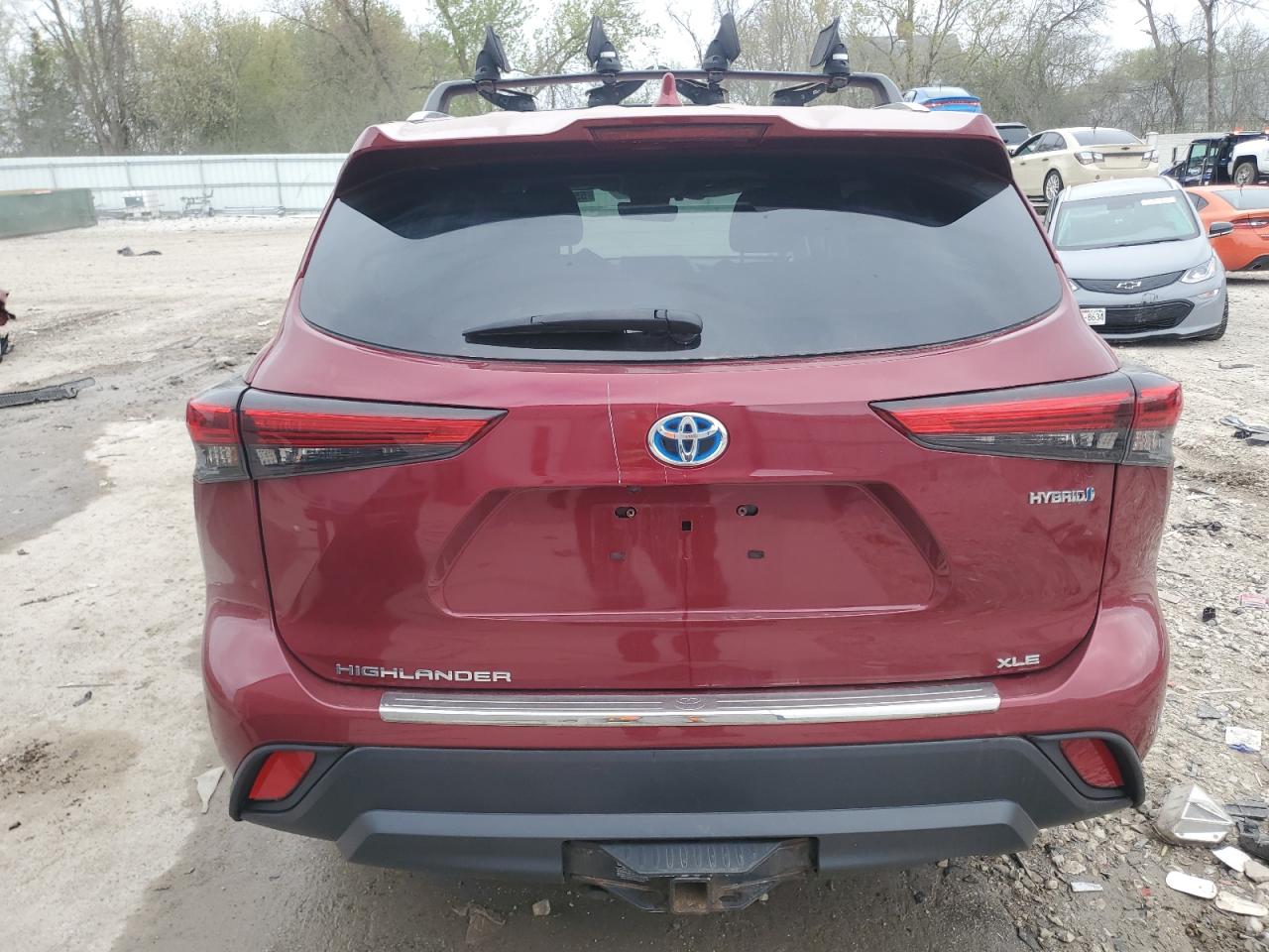 2021 Toyota Highlander Hybrid Xle VIN: 5TDGBRCH5MS063662 Lot: 55585035