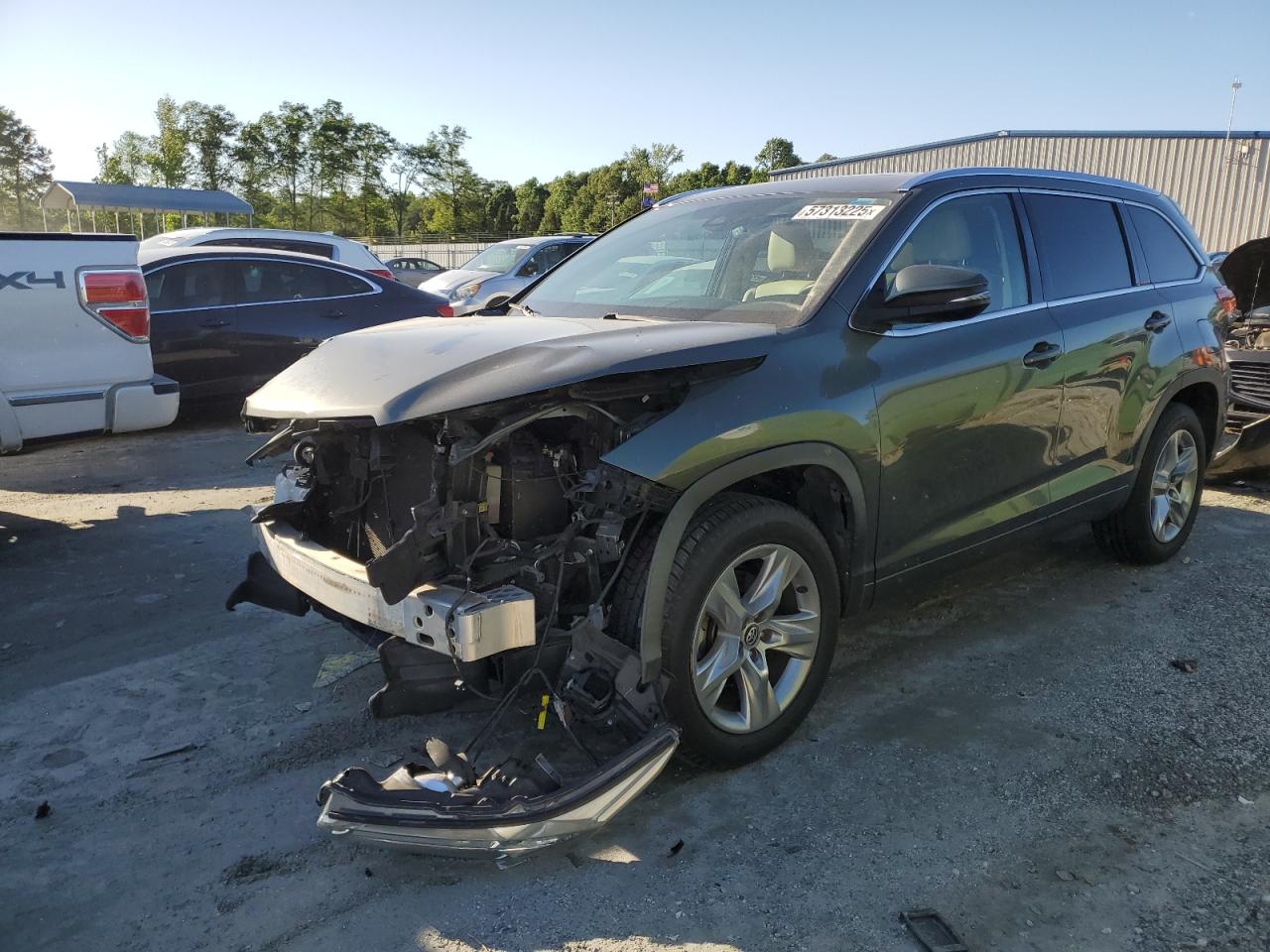 2017 Toyota Highlander Limited na sprzedaż w Spartanburg, SC - Front End