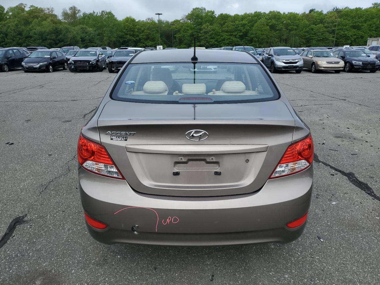 2013 Hyundai Accent Gls VIN: KMHCU4AEXDU354573 Lot: 57302075