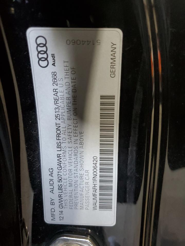 2015 Audi A5 Premium Plus VIN: WAUMFAFH1FN006420 Lot: 56422585