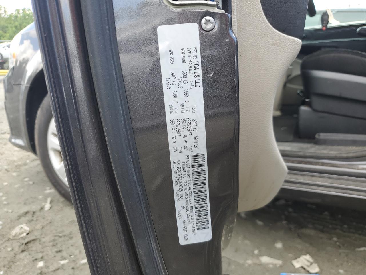2018 Dodge Grand Caravan Se VIN: 2C4RDGBG2JR285385 Lot: 55598495